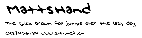 MattsHand.ttf字體轉換器圖片