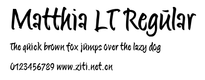 Matthia LT Regular.ttf字體轉換器圖片