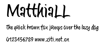 MatthiaLL.ttf字體轉換器圖片