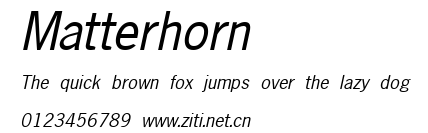 Matterhorn.ttf字體轉換器圖片