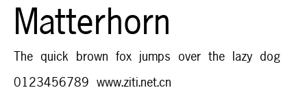 Matterhorn.ttf字體轉換器圖片