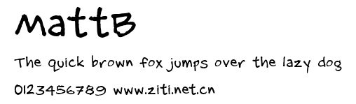 MattB.ttf字體轉換器圖片