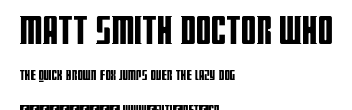 Matt Smith Doctor Who.ttf字體轉換器圖片