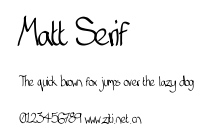 Matt Serif.ttf字體轉換器圖片