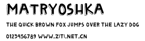 Matryoshka.ttf字體轉換器圖片