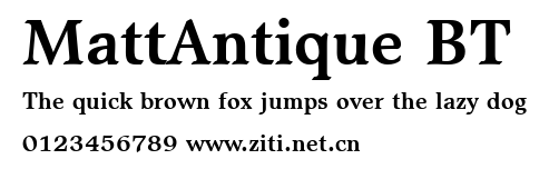 MattAntique BT.ttf字體轉換器圖片