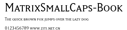 MatrixSmallCaps-Book.ttf字體轉換器圖片