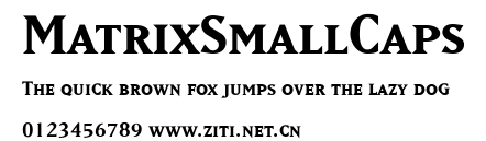 MatrixSmallCaps.ttf字體轉換器圖片
