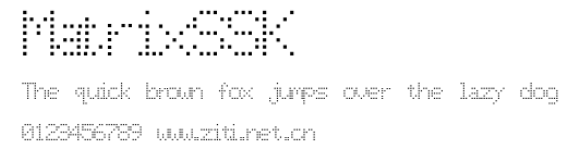 MatrixSSK.ttf字體轉換器圖片
