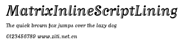 MatrixInlineScriptLining.ttf字體轉換器圖片