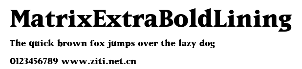 MatrixExtraBoldLining.ttf字體轉換器圖片