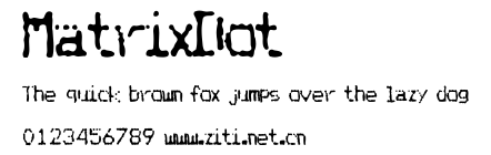 MatrixDot.ttf字體轉換器圖片