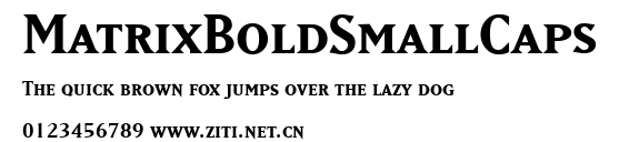MatrixBoldSmallCaps.ttf字體轉換器圖片