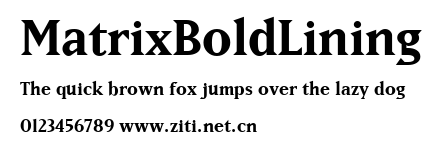 MatrixBoldLining.ttf字體轉換器圖片
