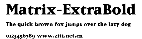 Matrix-ExtraBold.ttf字體轉換器圖片