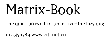 Matrix-Book.ttf字體轉換器圖片