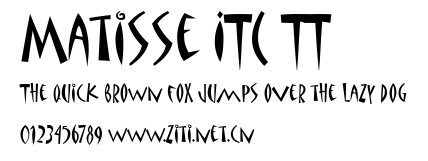 Matisse ITC TT.ttf字體轉換器圖片