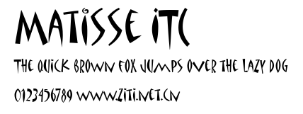Matisse ITC.ttf字體轉換器圖片