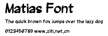 Matias Font.ttf字體轉換器圖片