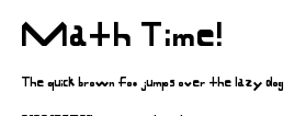 Math Time!.ttf字體轉換器圖片