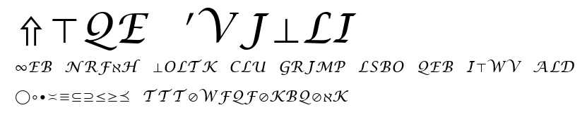 Math Symbol.ttf字體轉換器圖片