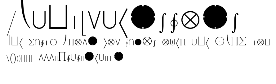 Math-Extensions.ttf字體轉換器圖片