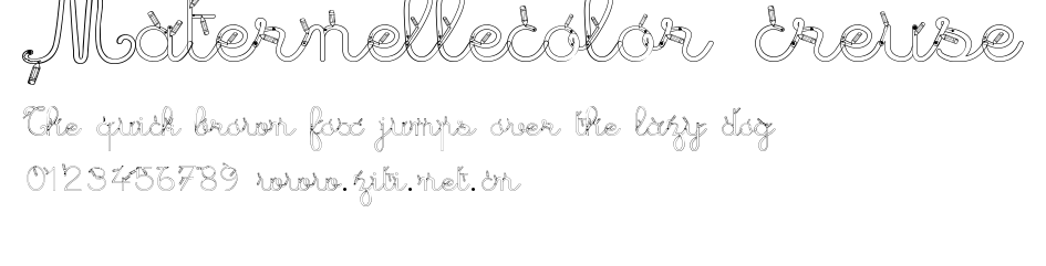 Maternellecolor creuse.ttf字體轉換器圖片