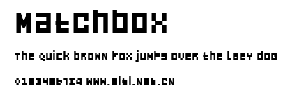 Matchbox.ttf字體轉換器圖片