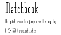 Matchbook.ttf字體轉換器圖片