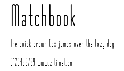 Matchbook.ttf字體轉換器圖片