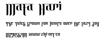 Mata Hari.ttf字體轉換器圖片