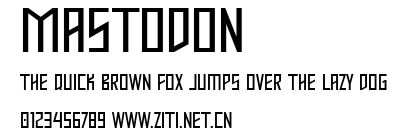 Mastodon.ttf字體轉換器圖片