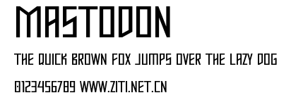 Mastodon.otf字體轉換器圖片
