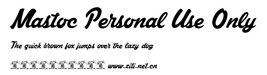 Mastoc Personal Use Only.ttf字體轉換器圖片