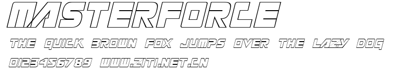 Masterforce.ttf字體轉換器圖片