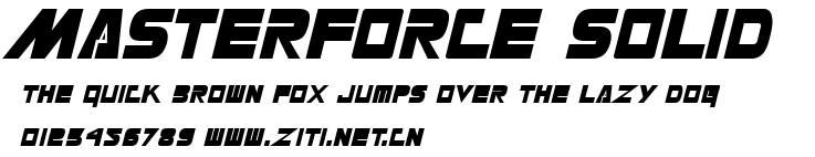 Masterforce Solid.ttf字體轉換器圖片