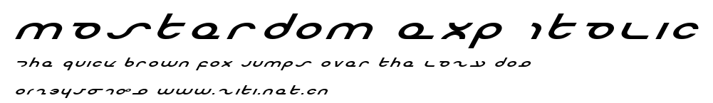 Masterdom Exp Italic.ttf字體轉換器圖片