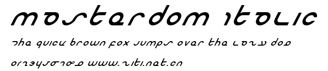Masterdom Italic.ttf字體轉換器圖片