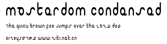 Masterdom Condensed.ttf字體轉換器圖片