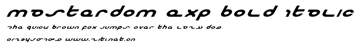 Masterdom Exp Bold Italic.ttf字體轉換器圖片
