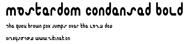 Masterdom Condensed Bold.ttf字體轉換器圖片