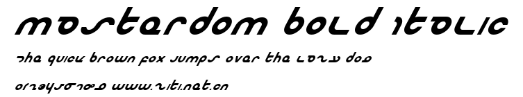 Masterdom Bold Italic.ttf字體轉換器圖片