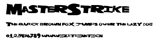 MasterStrike.ttf字體轉換器圖片