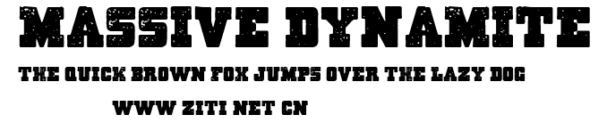 Massive Dynamite.ttf字體轉換器圖片
