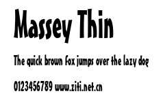Massey Thin.ttf字體轉換器圖片