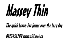 Massey Thin.ttf字體轉換器圖片