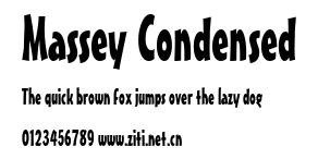Massey Condensed.ttf字體轉換器圖片