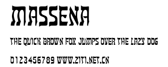 Massena.ttf字體轉換器圖片