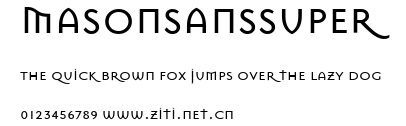 MasonSansSuper.ttf字體轉換器圖片