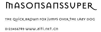 MasonSansSuper.ttf字體轉換器圖片